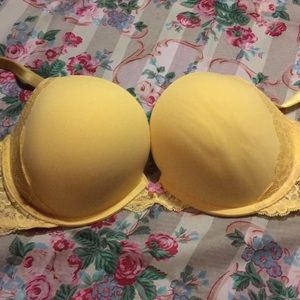 Yellow Plunge Bra